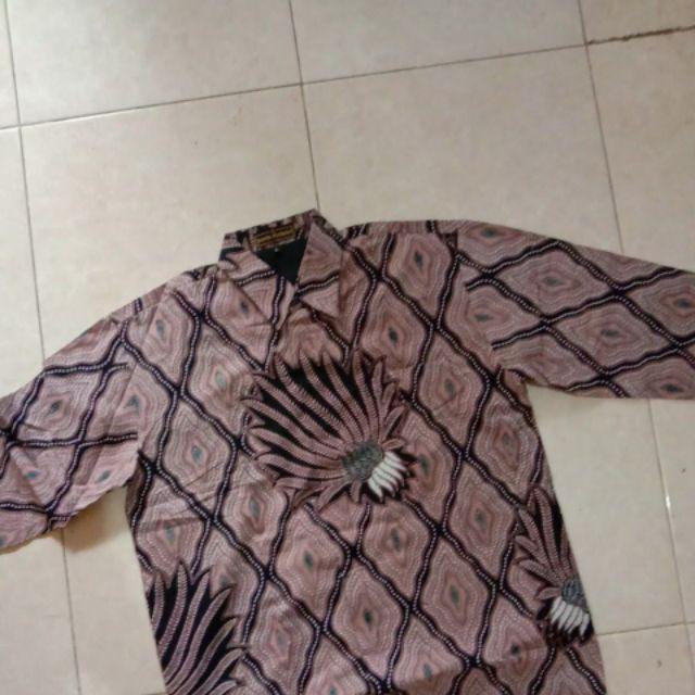 Atasan Batik Pria | Pari Seiket Lengan Panjang | Batik Florist