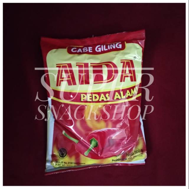 

BUMBU TABUR INSTANT / CABE BUBUK / CABAIBUBUK / CABAI / CABE / CABEBUBUK SUPER PEDAS AIDA 500 GR