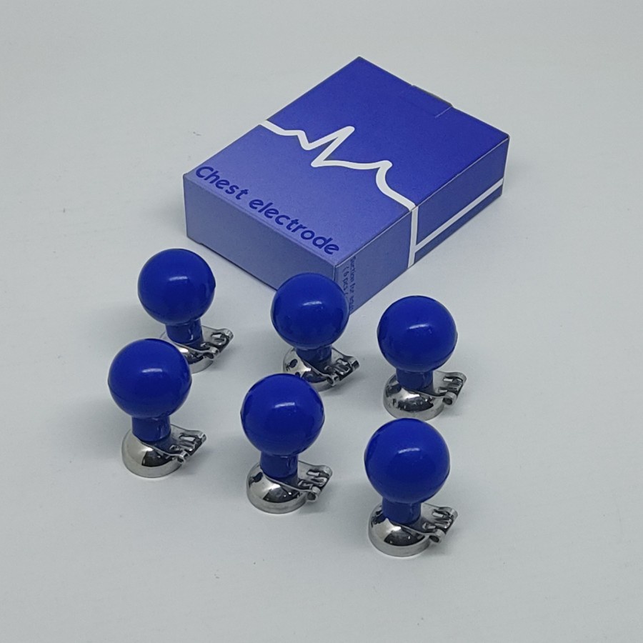 Alat Medis Alkes Chest electrode EKG Bulb / ECG Blub isi 6pcs (A)|Tes Jantung | Diagnosa Jantung | Gudang Medis