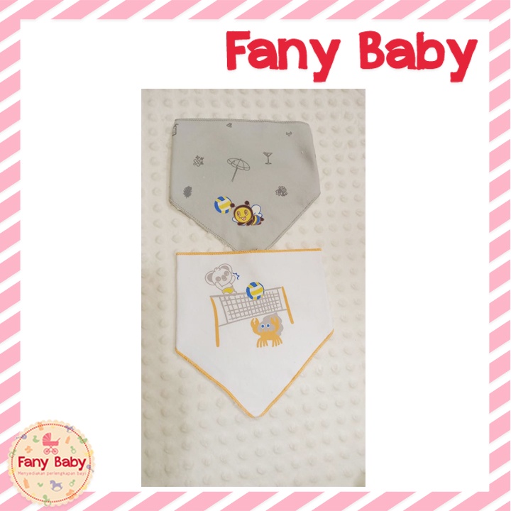 BABYBEE BIB SEGITIGA MOTIF PRINT