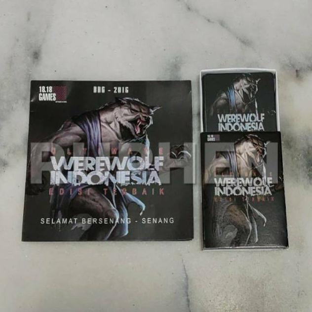 Mainan Kartu Werewolf Mafia Card Gam Indonesia 36 Cards 21 Roles 35 Players