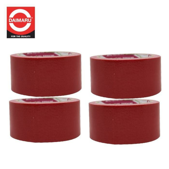 

Lakban kain Daimaru warna Merah 48mmx12m
