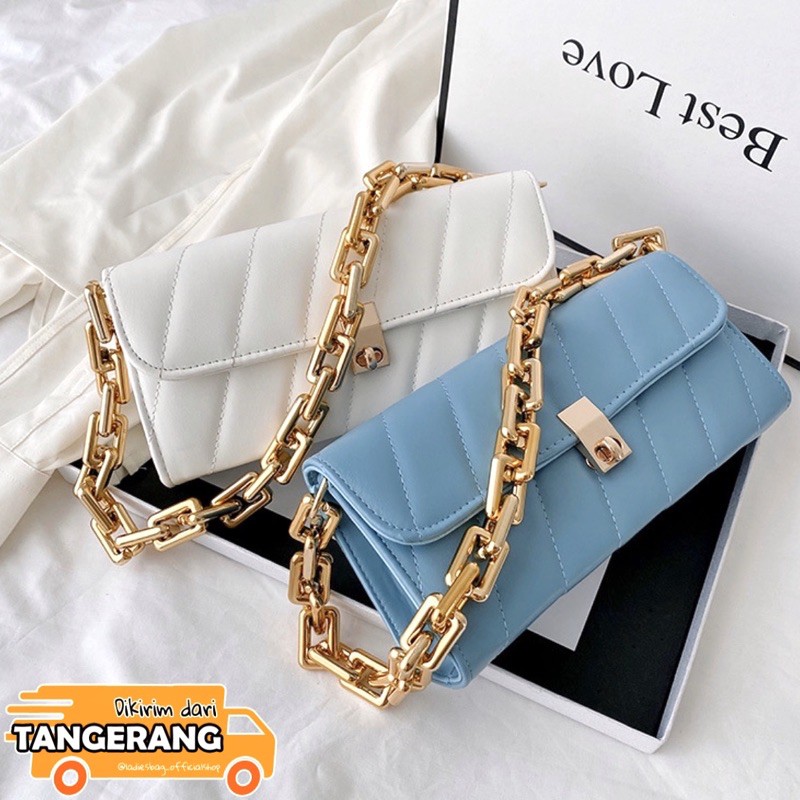 ✨✨HOT SALE✨✨ TAS SHOULDERBAG SELEMPANG SLINGBAG RANTAI IMPORT CEWEK WANITA KONDANGAN BAHU LB- 142