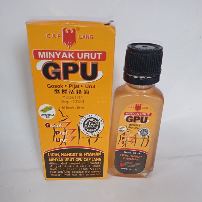 Minyak Gosok GPU / Minyak Urut 30ml