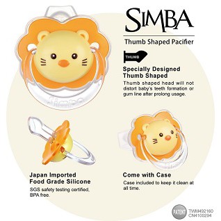 Simba Patterns Pacifier Untuk Usia 0month &amp; 6month