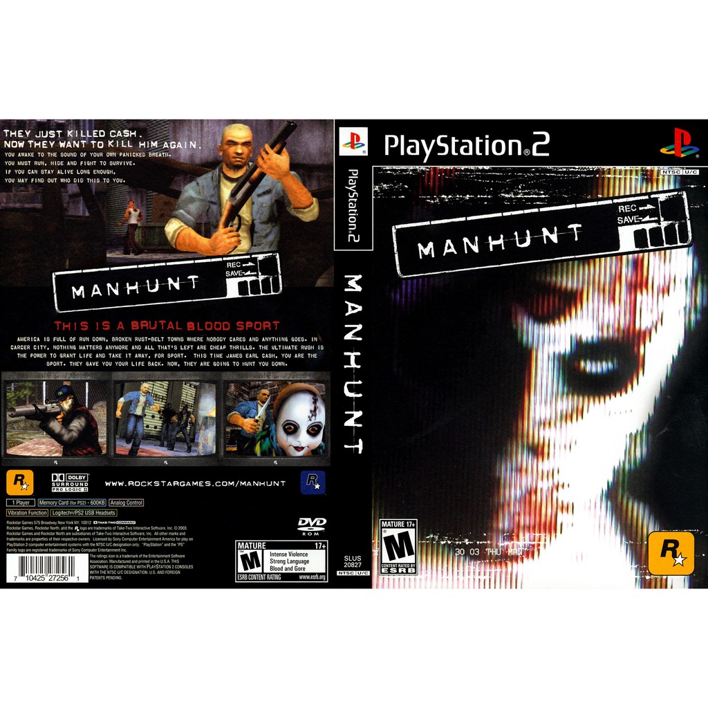 Kaset PS2 MAN HUNT