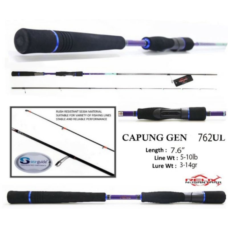 Rod RELIX NUSANTARA CAPUNG 762 / 230cm (Line Test 5-10lbs)