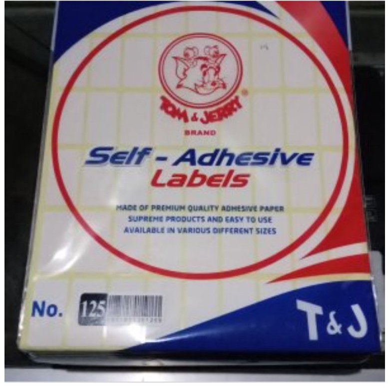 

label stiker tom&Jerry.N0 125.isi25pack