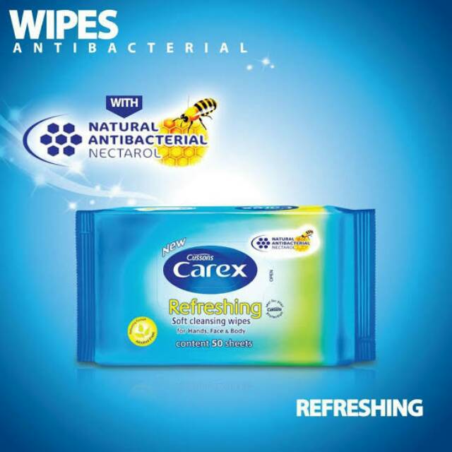 Carex Refreshing antibacterial wipes 50sheet