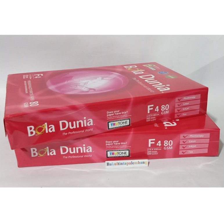 

Kertas F4 Bola Dunia 80 Gsm