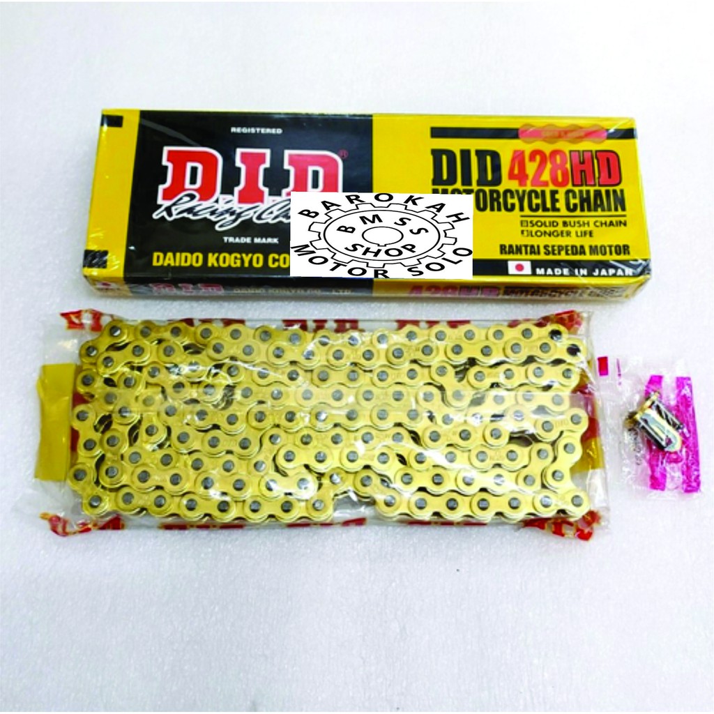 Rantai DID 428 HD 140 Gold