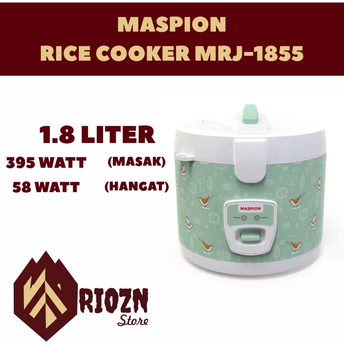 Rice cooker 1855 (1,8liter) MASPION - Hijau