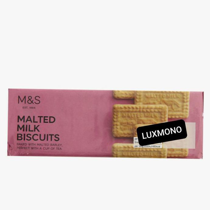 

M&S MARK MARKS AND SPENCER MALTED MILK BISCUITS BISKUIT COOKIES