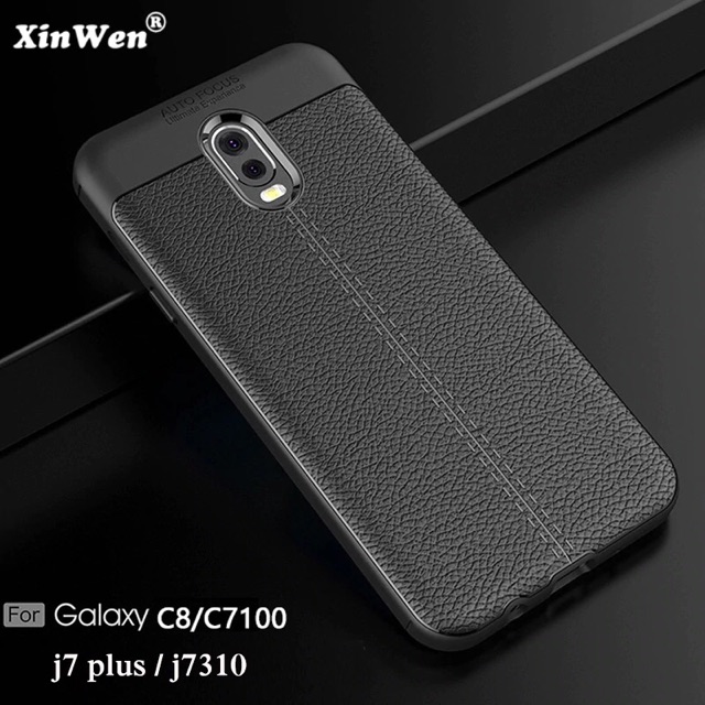 J7 Plus Case Vivo J3 J5 J7 Pro Shell Leather Pattern Cover Auto focus