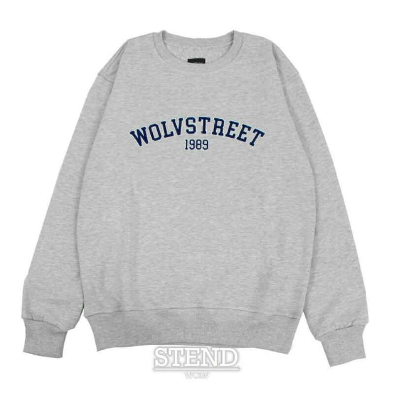 Wolv Sweater Pria Crewneck Wolvstreet Jaket Unisex