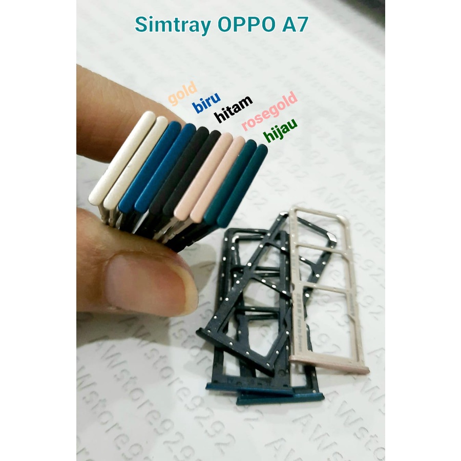 Slot Tempat Dudukan Kartu Simcard Sim card Lock Simtray Sim Tray Oppo A7