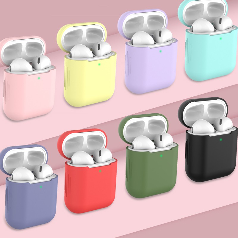 [Ready Stock]soft Case Silikon Kompatibel Untuk Airpods1 2airpods Earphone Ultra Tipis Air Pods Protector