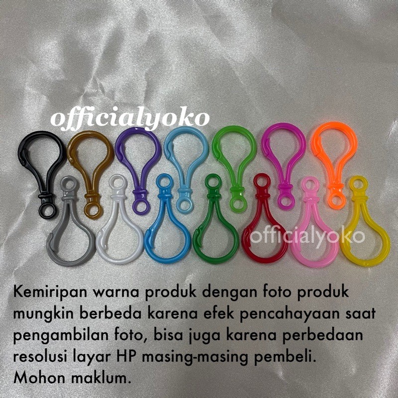 Kait Lobster Plastik Warna Warni (Per Pcs) / Kait Masker