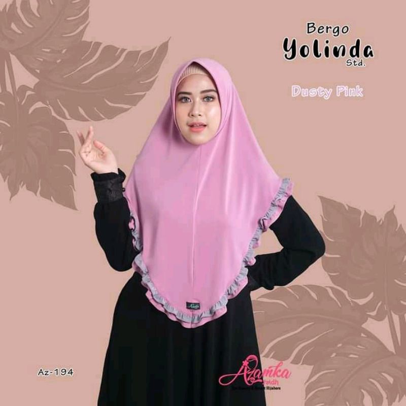 Kerudung Jilbab Bergo Dewasa Azamka Yolinda Standar