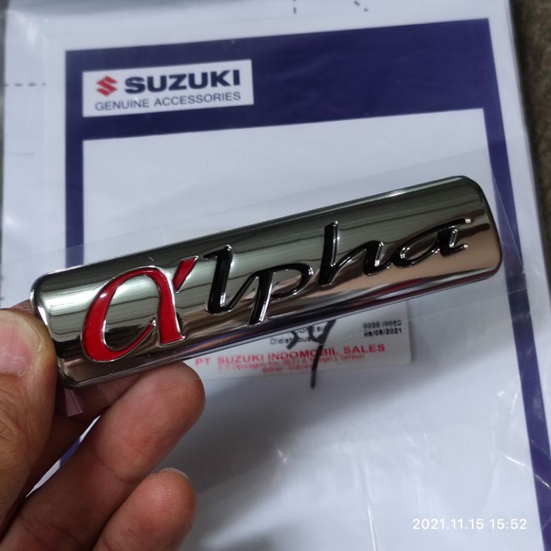 emblem tulisan ALPHA original suzuki XL7 emblem alpha suzuki XL 7 XL SEVEN
