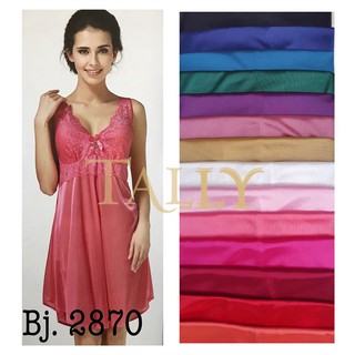 TALLY Bj 2870 Baju  tidur  Seksi lingerie  Satin Shopee 