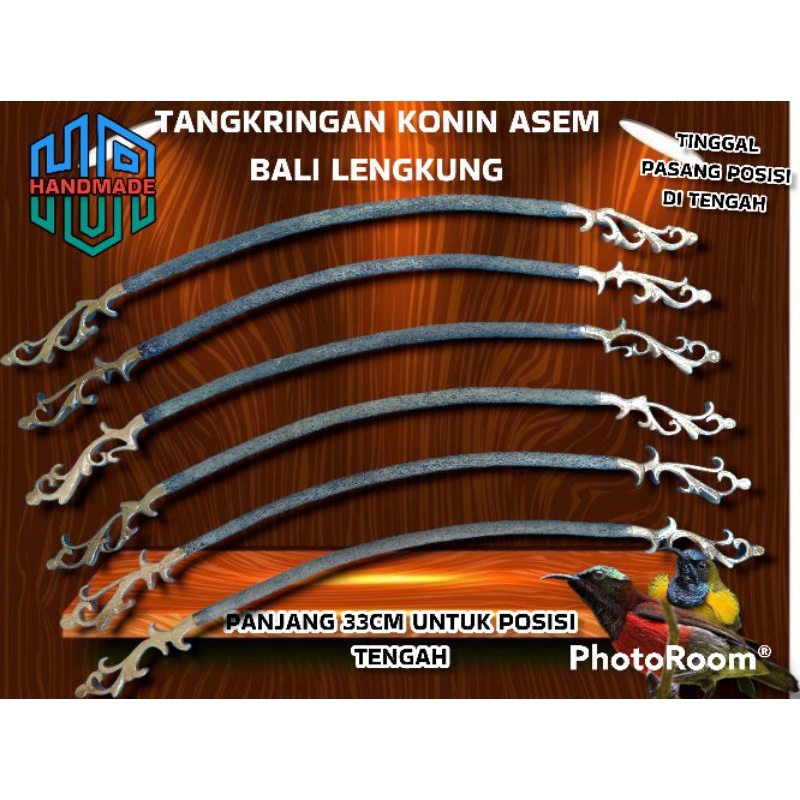 TANGKRINGAN KONIN LENGKUNG ASEM BALI UKIR