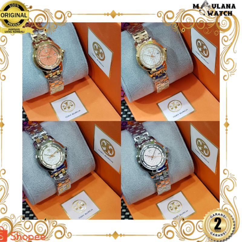 JAM TANGAN PRIA WANITA | RANTAI | KULIT | KARET | MURAH | WANITA TORY BOURCH TRB1015 TRB1012 TRB1009