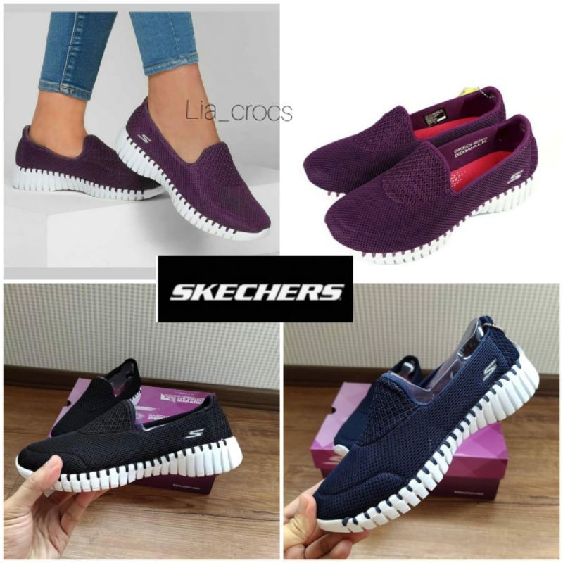 Skechers wanita go walk smart woman + lengkap box