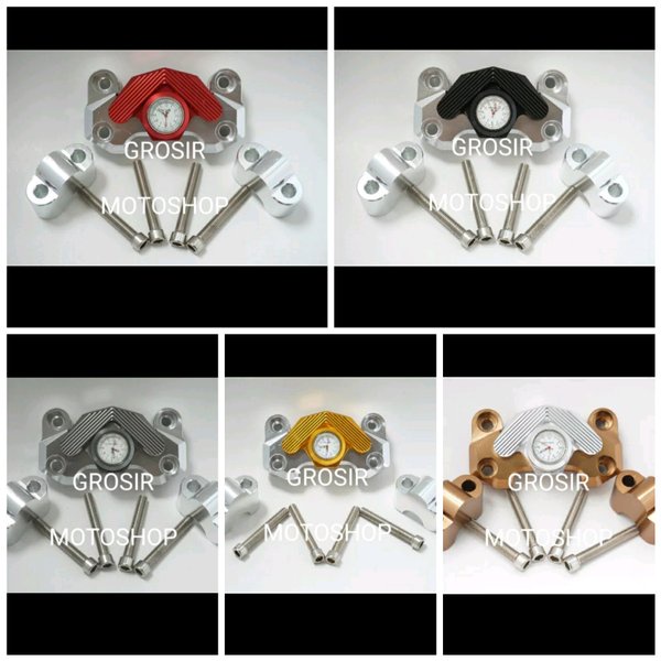 TUTUP RAISER STANG BAR CLAMP NITEX VIXION BYSON CB150R SCORPIO DLL