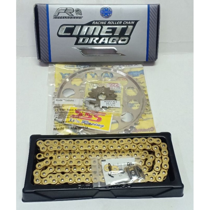 GEAR SET/GIR SET SSS 428 RANTAI ORING/O-RING NEW CBR 150 K46 TAHUN 2019/2020/2021 - CB 150 R NEW 202