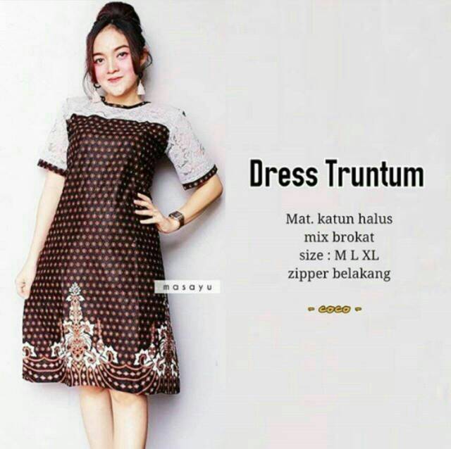 GROSIR BATIK DRESS TRUNTUM