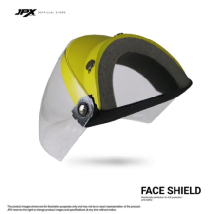 MASKER HELM FACE SHIELD Pelindung wajah bahan ABS &amp; Polycarbonate APD CORONA COVID