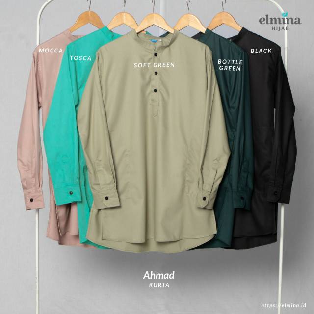 KOKO/AHMAD KURTA BY ELMINA BAHAN KATUN TOYOBO FODU KERAH SANGHAI