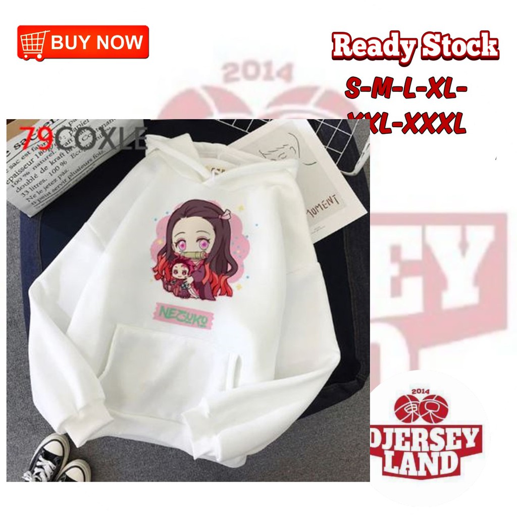 HOODIE ANIME WANITA DEMON SLAYER KARAKTER NEZUKO JAKET ANIME KEREN