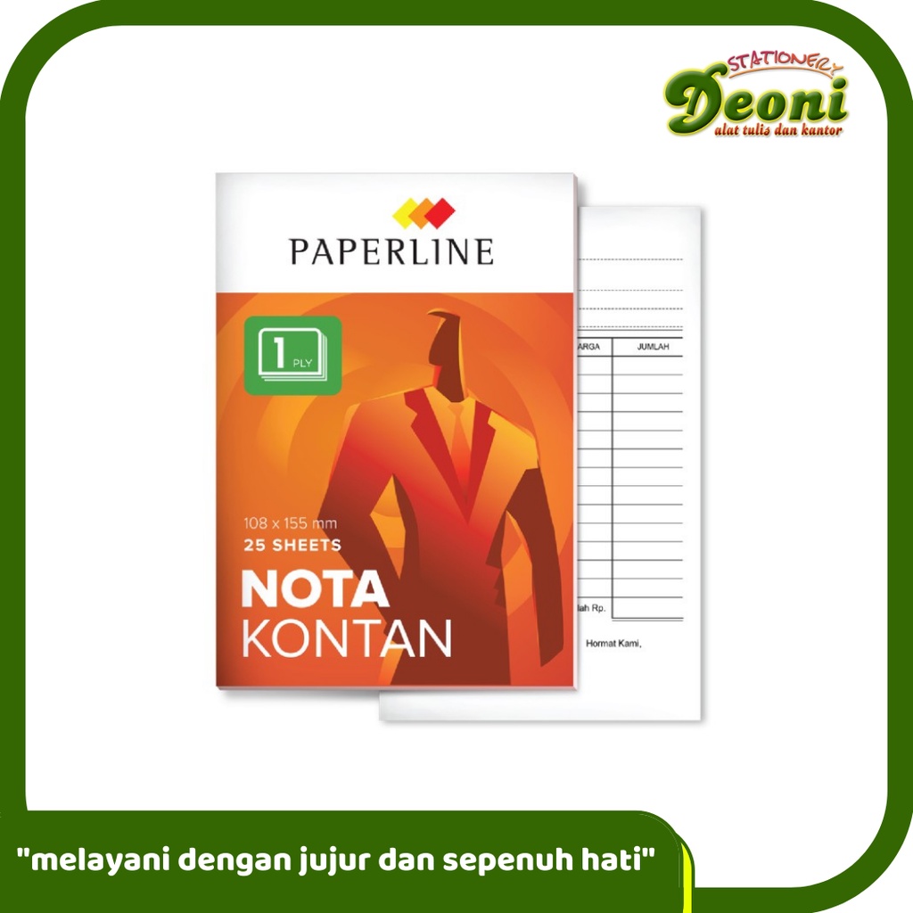 

PAPERLINE Nota Kontan K1 (isi 50 Lembar)