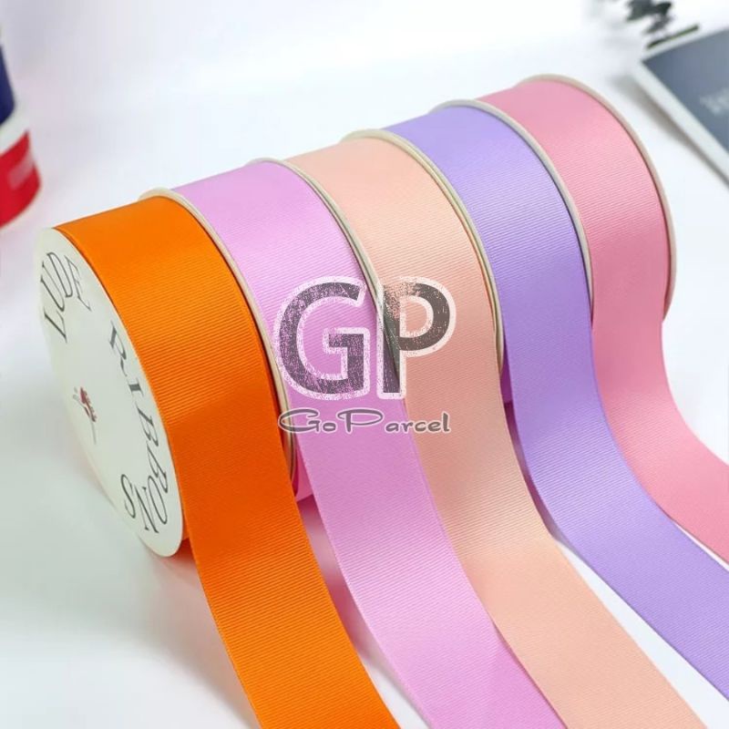 ( Rol 20 Yard ) PITA GROSSGRAIN POLOS 1 IN ( 2.5 CM ) - GIFT RIBBON POLYESTER 25 MM 1 INCH 2,5CM