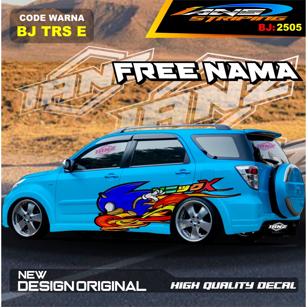 VARIASI STICKER MOBIL TERIOS   / STIKER MOBIL GRAND LIVINA / VARIASI STIKER MOBIL AVANZA / STIKER MOBIL XENIA / STIKER MOBIL