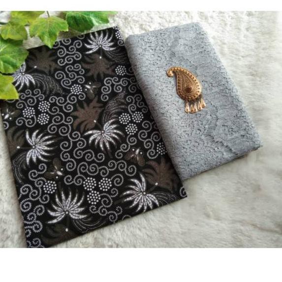 BEST ה PRODUK Batik jarik kebaya halus sogan asli pekalongan mix Brokat renda rangrang meteran Ori D