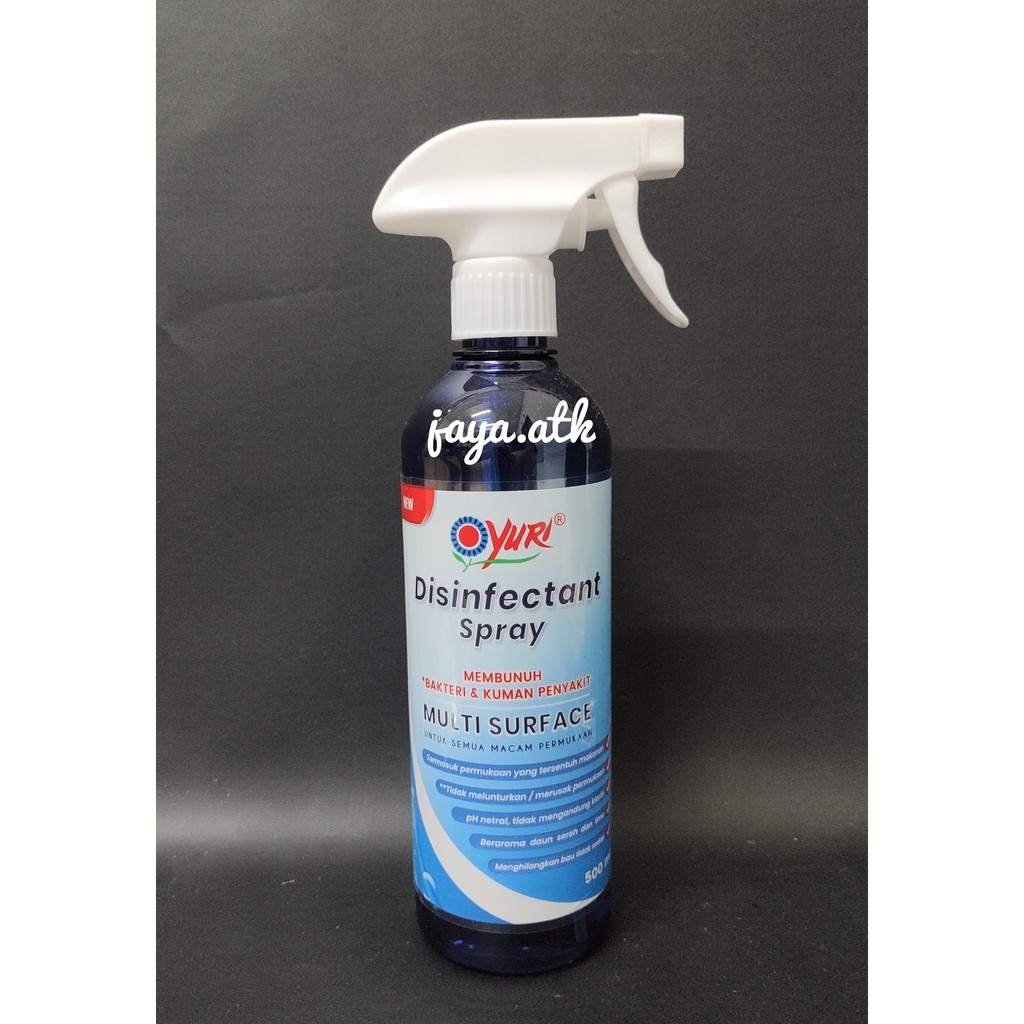 DISINFEKTAN SPRAY YURI DESINFEKTAN SPRAY SEMPORT MULTI SURFACE PERMUKAAN ANTI KUMAN BAKTERI 500 ML