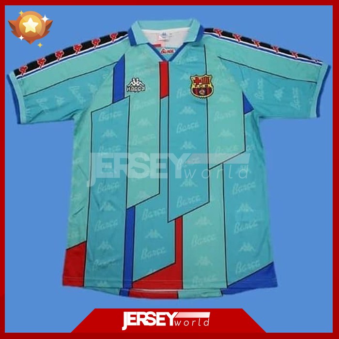 Jersey Retro Klasik Barcelona Away 1995-1996 PREMIUM GRADE ORI