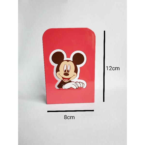 LS07  Stand Buku Kecil Mickey 4 Dimensi / pasang