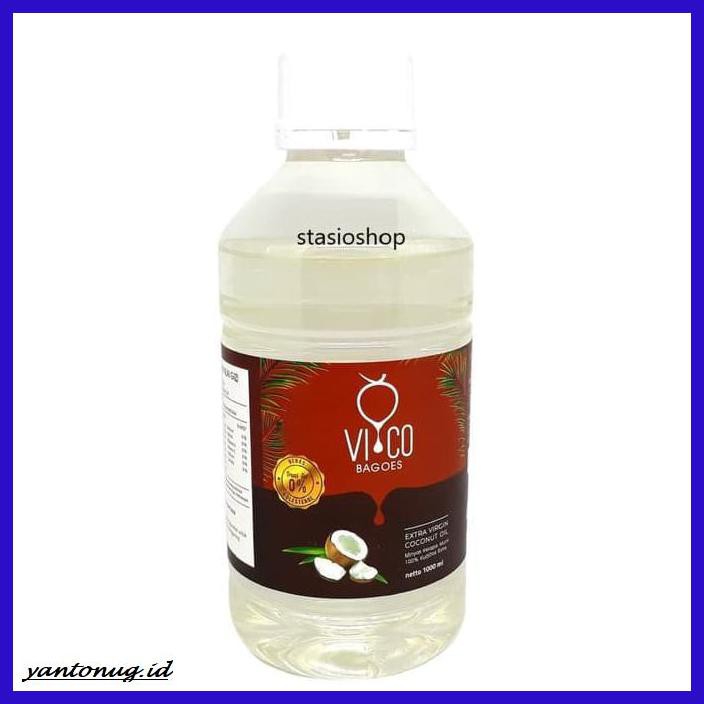 

OBAT-HERBAL- VICO BAGOES VIRGIN COCONUT OIL, MINYAK KELAPA (VCO) 1 LITER -HERBALITY.