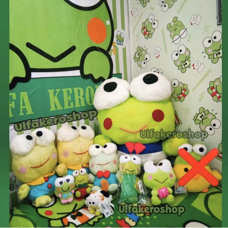 Boneka keroppi sanrio keropi import original sanrio