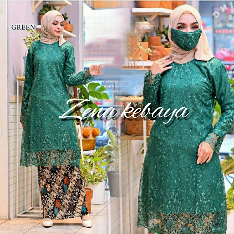 SET KEBAYA TUNIK KEBAYA MODERN KEBAYA PESTA KEBAYA TUNIK TILLE