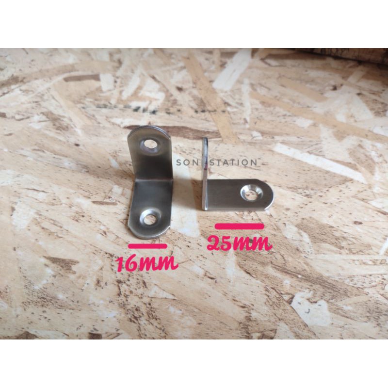 plat siku stainless 25x25 / siku L tebal stainless / siku kokoh 25mm