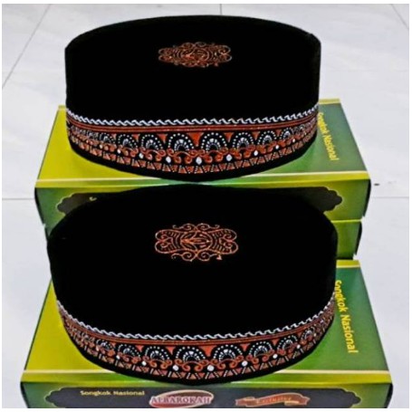 Special Price.. Peci motif batik hitam songkok nasional