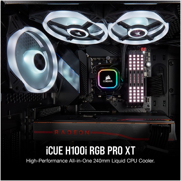 Corsair iCUE H100i RGB PRO XT CW-9060043-WW Liquid CPU Cooler