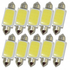 Lampu Interior Mobil LED COB Dome Light 39mm c5w BA9S 1 PCS - White