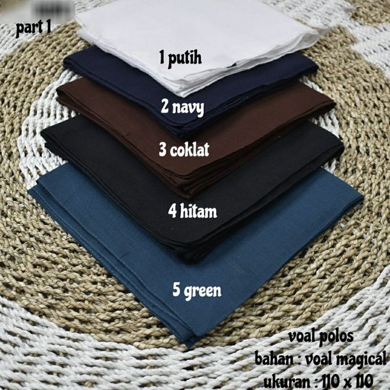 Voal Basic Katun Premium Jahit Tepi