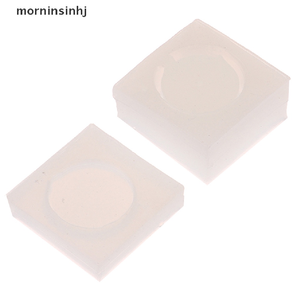 Mornin 1 Set Cetakan Resin Bentuk Bulat Bahan Silikon Untuk Membuat Perhiasan Diy